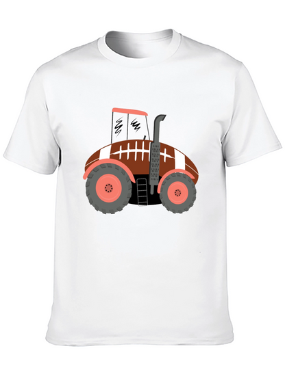 Football Tractor Graphic T-Shirt
