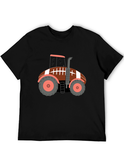 Football Tractor Graphic T-Shirt