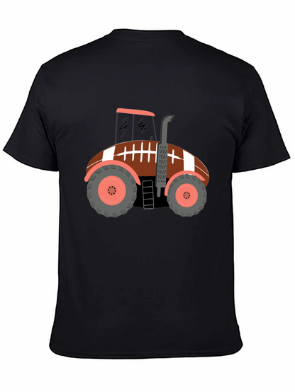 Football Tractor Graphic T-Shirt