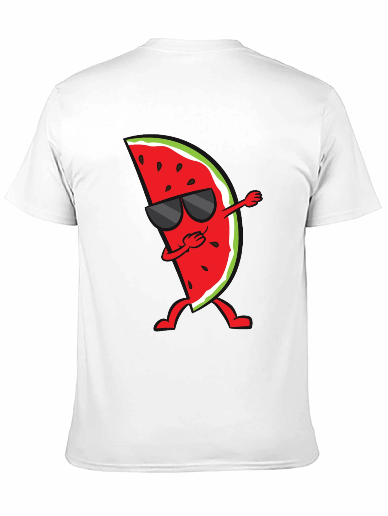 Dabbing Watermelon Graphic Tee - Summer Fun Shirt