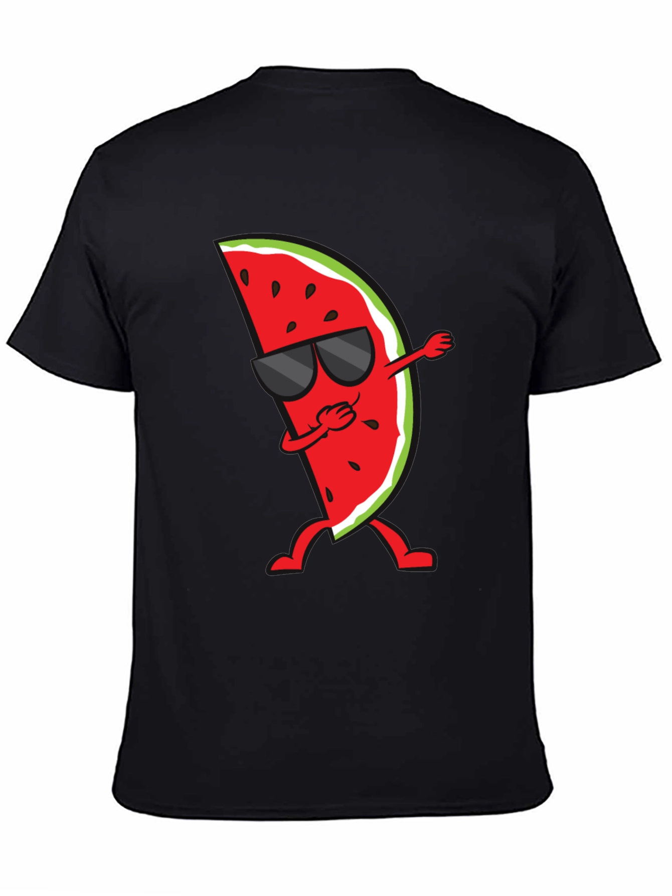 Dabbing Watermelon Graphic Tee - Summer Fun Shirt