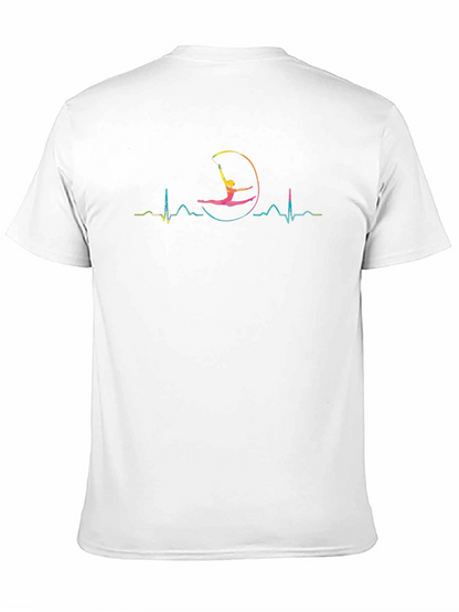 Gymnast Heartbeat T-Shirt - Rhythmic Gymnastics Tee