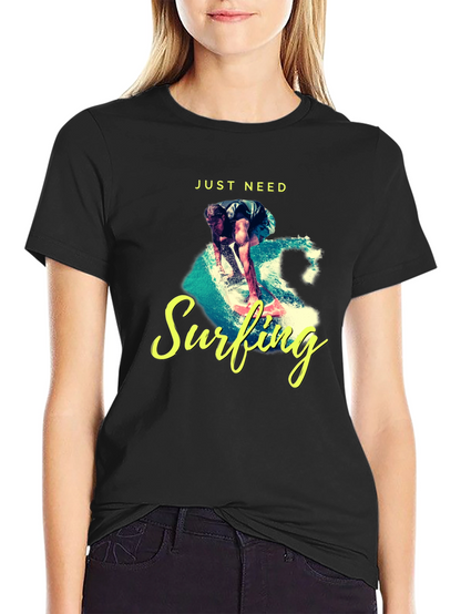 Surfing Graphic Print Tee
