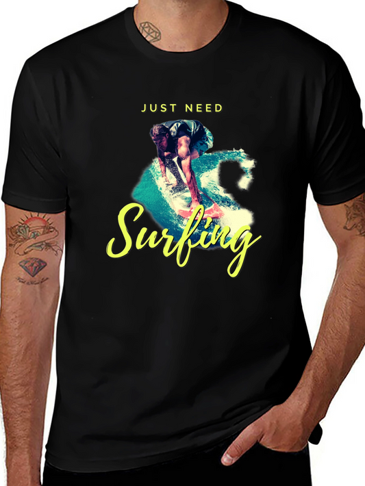 Surfing Graphic Print Tee