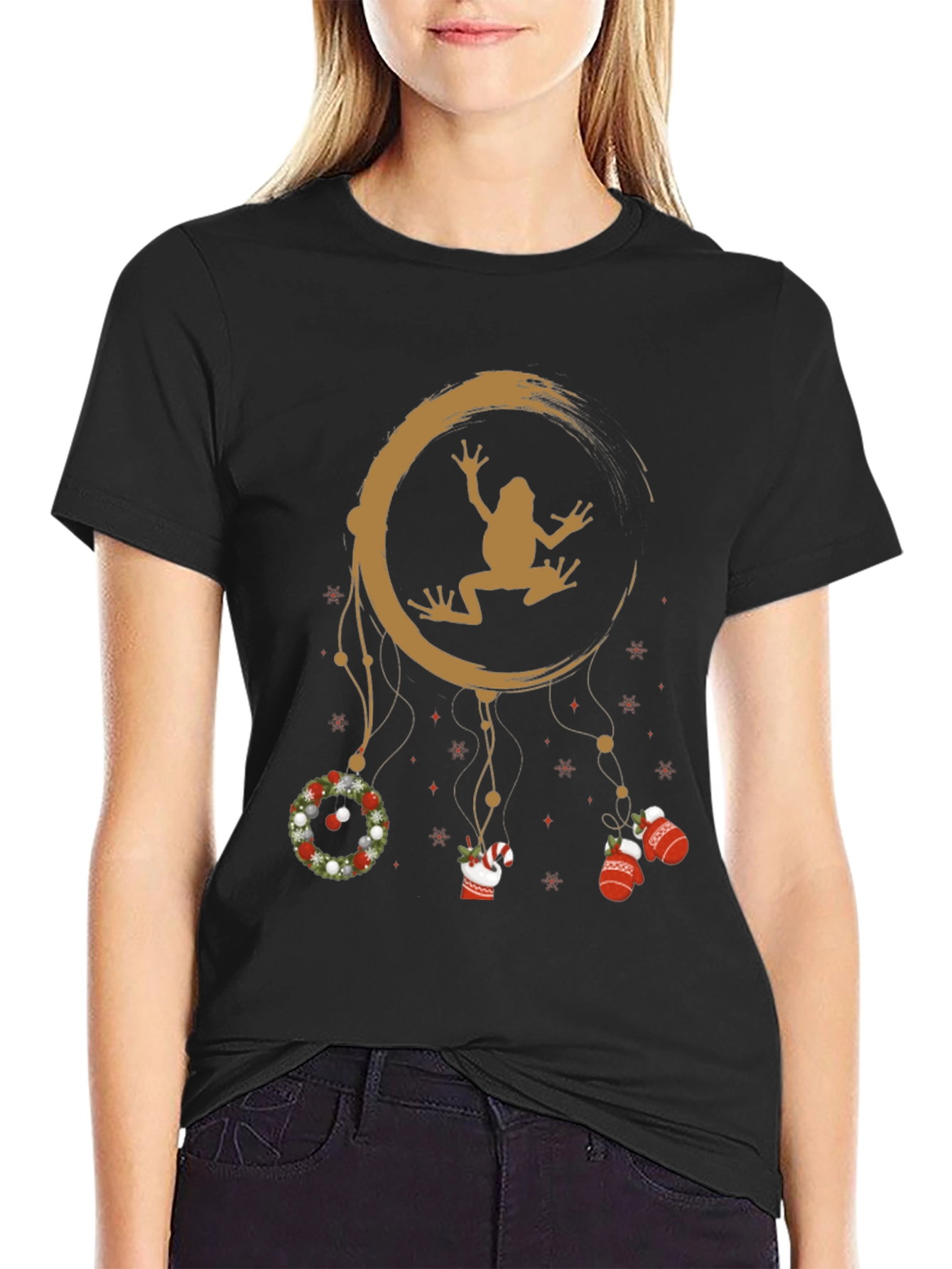Frog Christmas Dreamcatcher T-Shirt