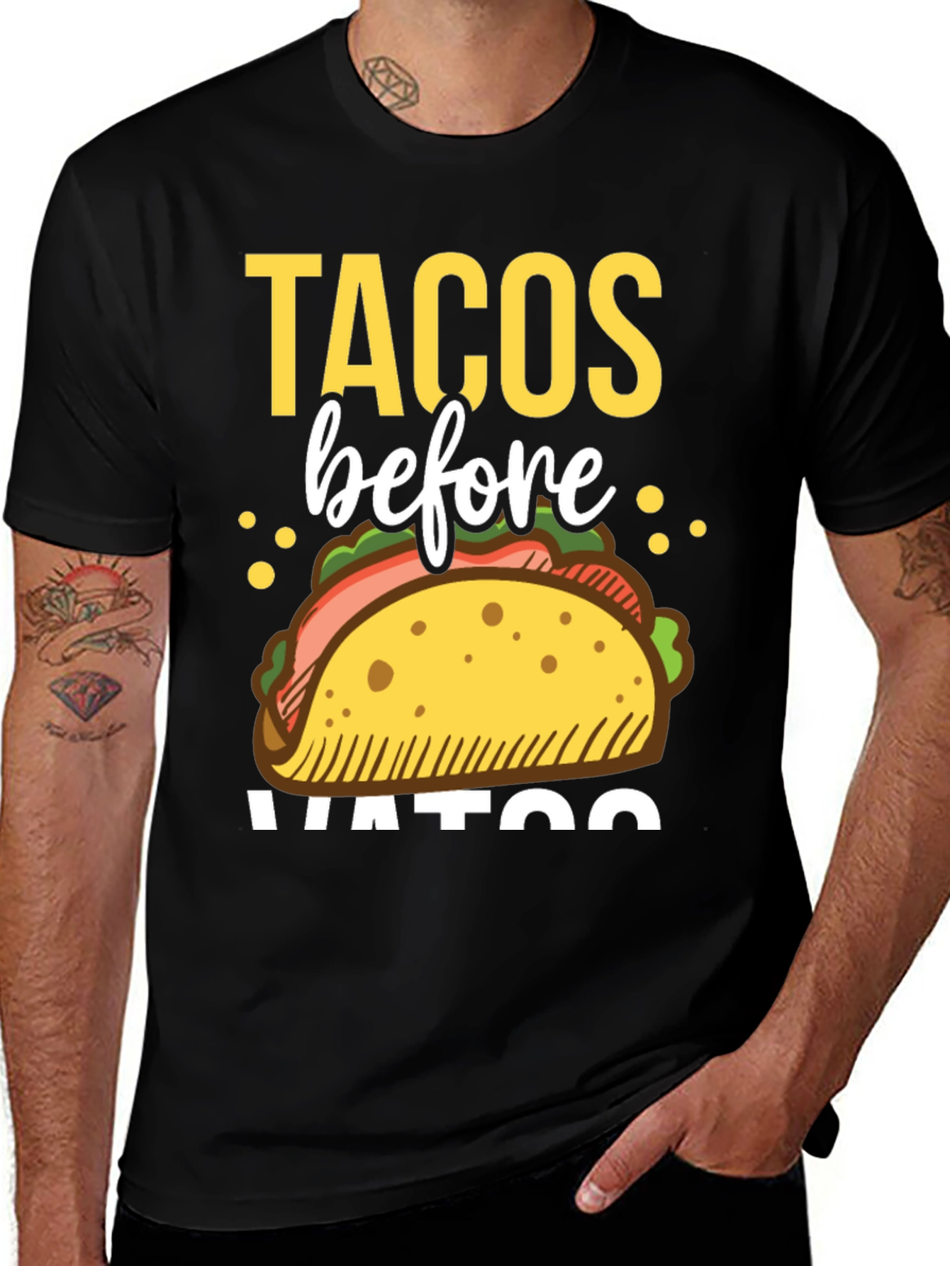Tacos Before Vatos Graphic Tee