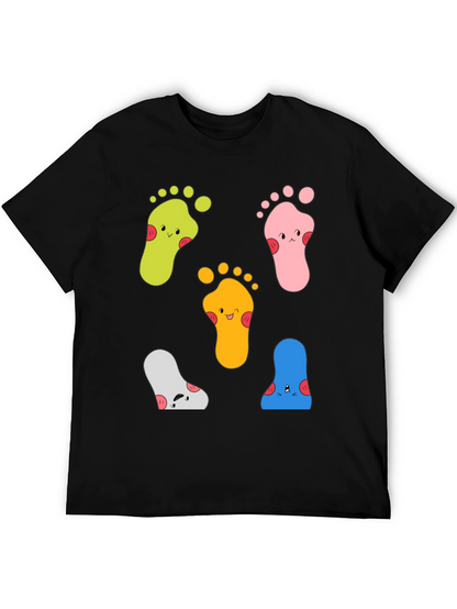 Funky Feet Graphic Tee - Unisex Cotton T-Shirt