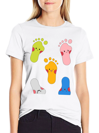 Funky Feet Graphic Tee - Unisex Cotton T-Shirt