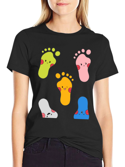 Funky Feet Graphic Tee - Unisex Cotton T-Shirt