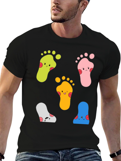 Funky Feet Graphic Tee - Unisex Cotton T-Shirt