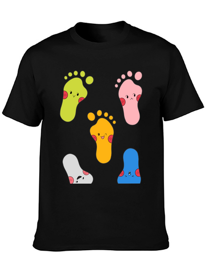 Funky Feet Graphic Tee - Unisex Cotton T-Shirt