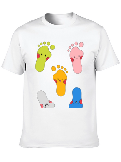Funky Feet Graphic Tee - Unisex Cotton T-Shirt