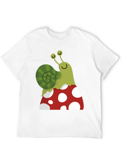 Snail on Mushroom Graphic Tee
