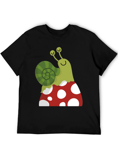 Snail on Mushroom Graphic Tee