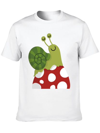 Snail on Mushroom Graphic Tee