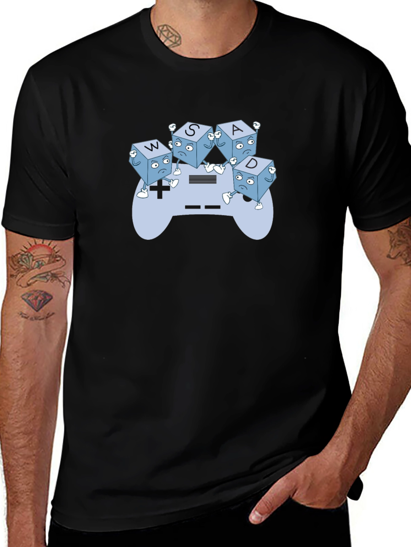 WASD Controller T-Shirt - Gamer Style