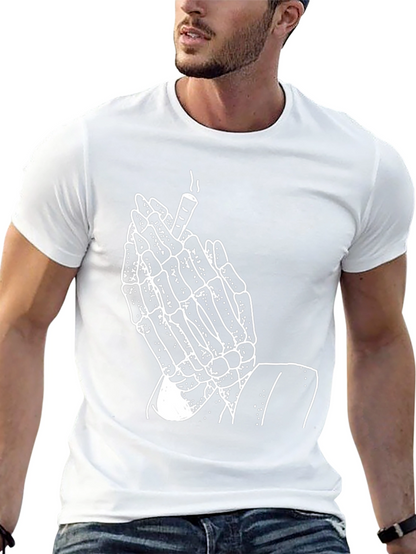 Skeleton Praying Hands T-Shirt - Graphic Tee