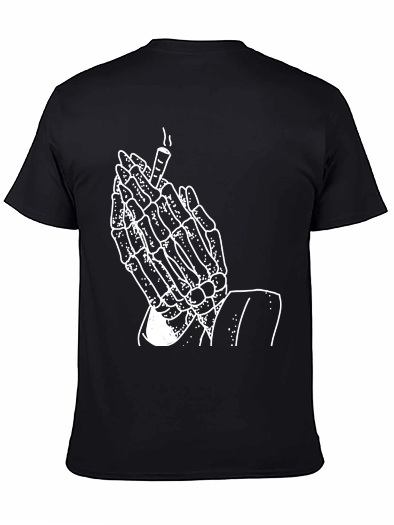 Skeleton Praying Hands T-Shirt - Graphic Tee