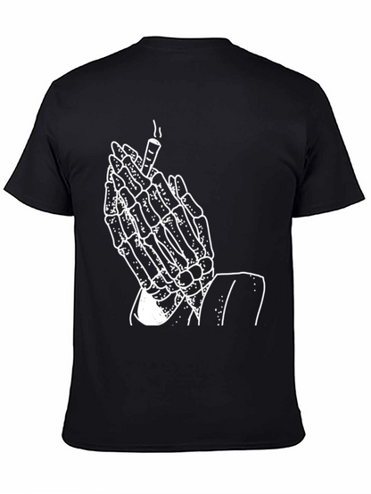 Skeleton Praying Hands T-Shirt - Graphic Tee