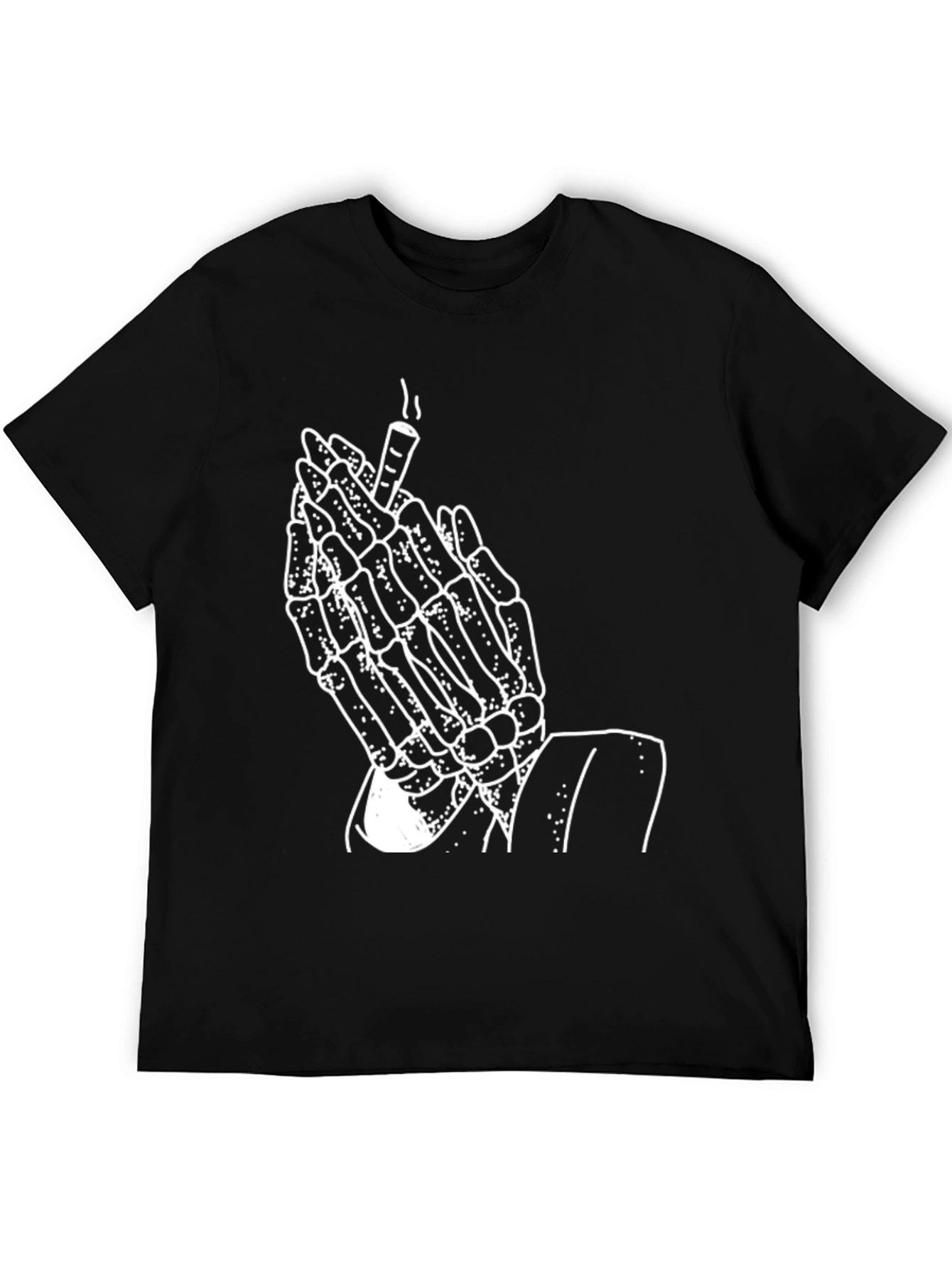 Skeleton Praying Hands T-Shirt - Graphic Tee