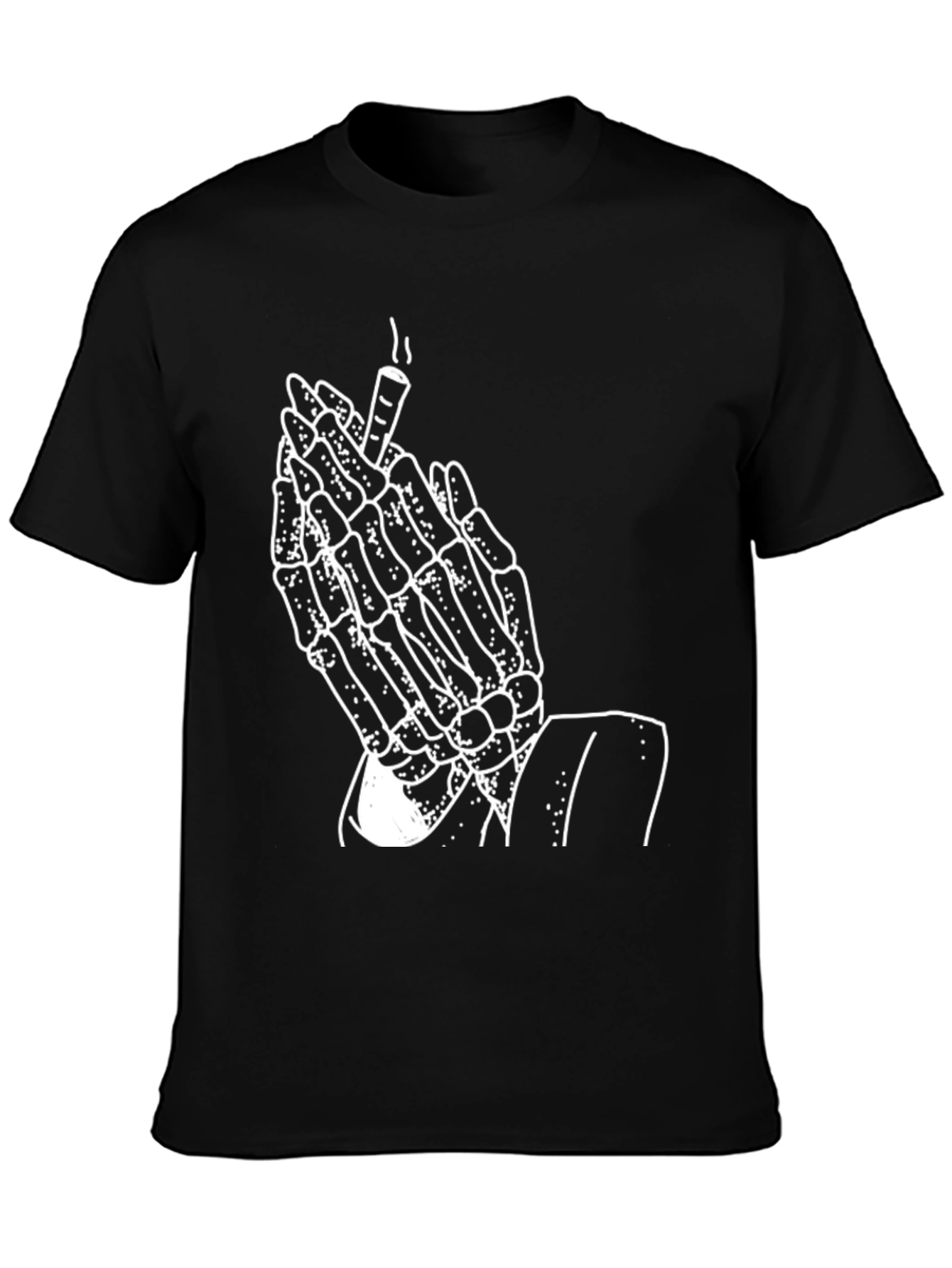 Skeleton Praying Hands T-Shirt - Graphic Tee
