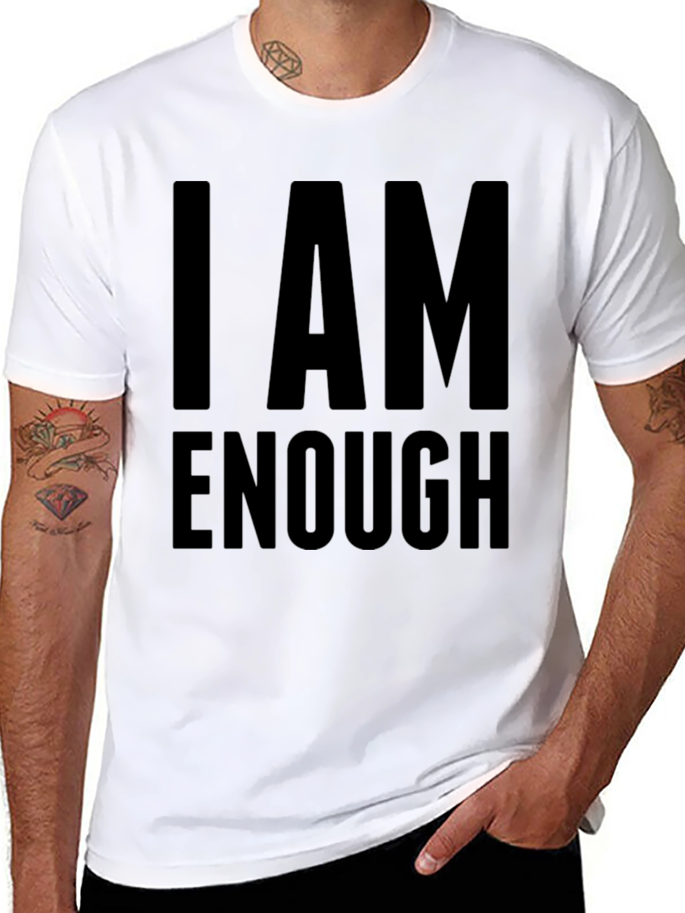 I AM ENOUGH Statement T-Shirt Motivational Tee