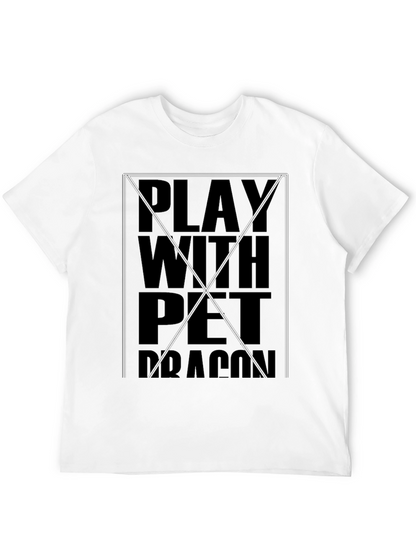 Play With Pet Dragon Black T-Shirt