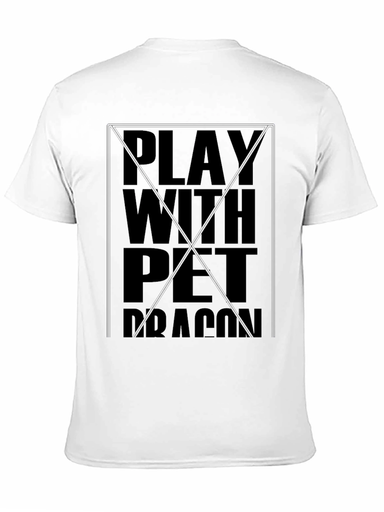 Play With Pet Dragon Black T-Shirt