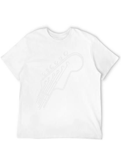 Guitar Headstock Graphic Tee - Black