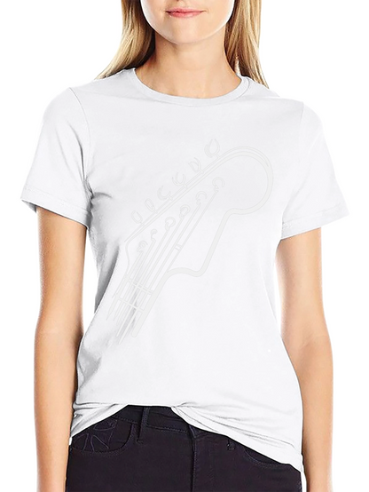Guitar Headstock Graphic Tee - Black
