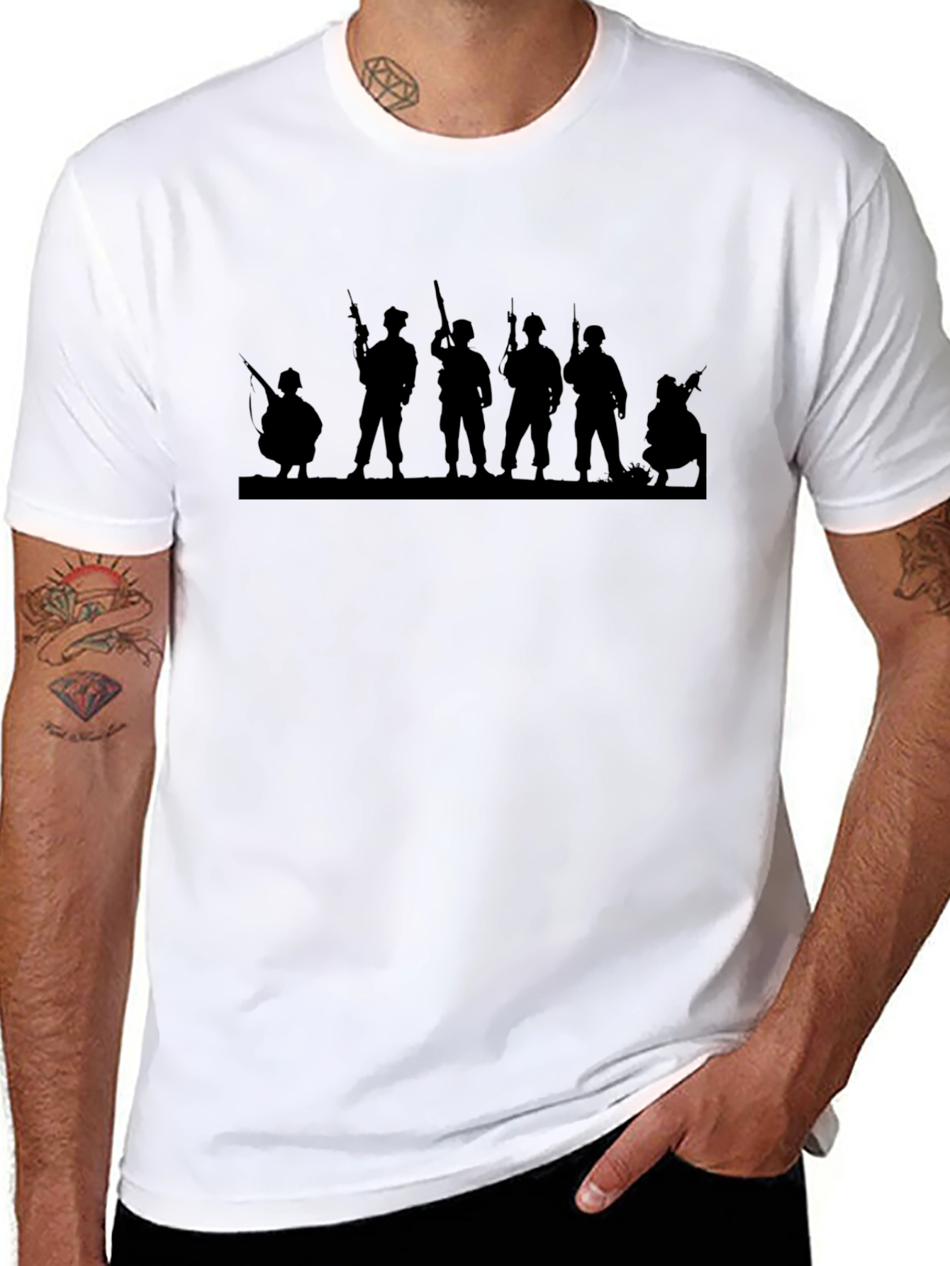 Silhouette Military T-Shirt - Black