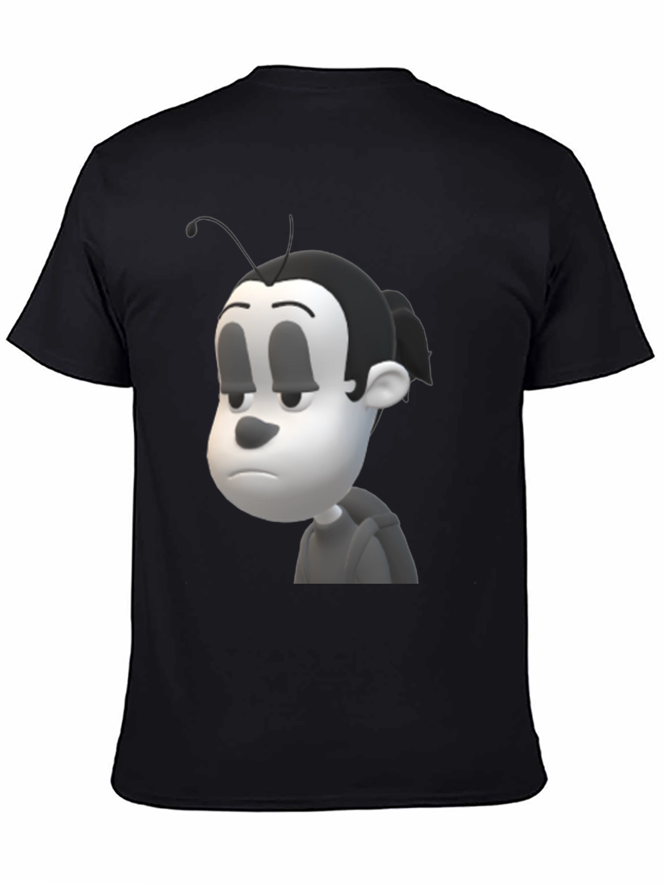 Cartoon Character Black T-Shirt