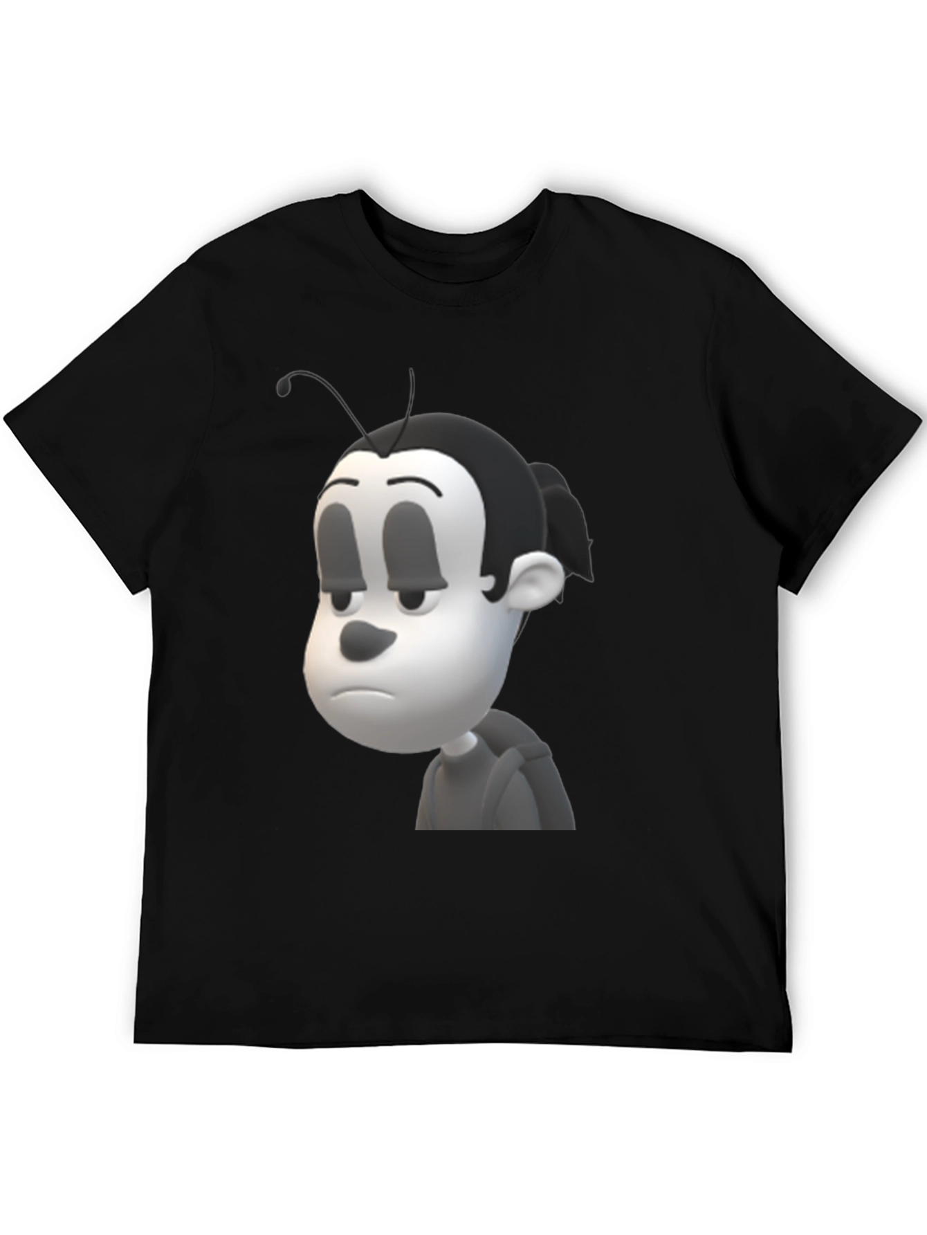 Cartoon Character Black T-Shirt