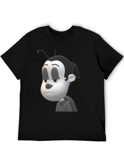 Cartoon Character Black T-Shirt