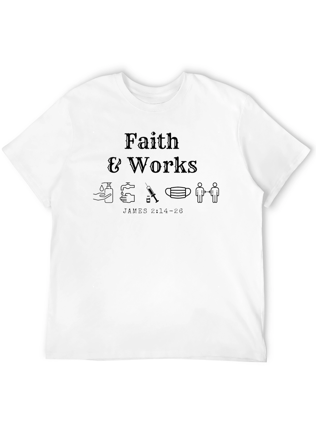 Faith & Works Graphic T-Shirt - Black
