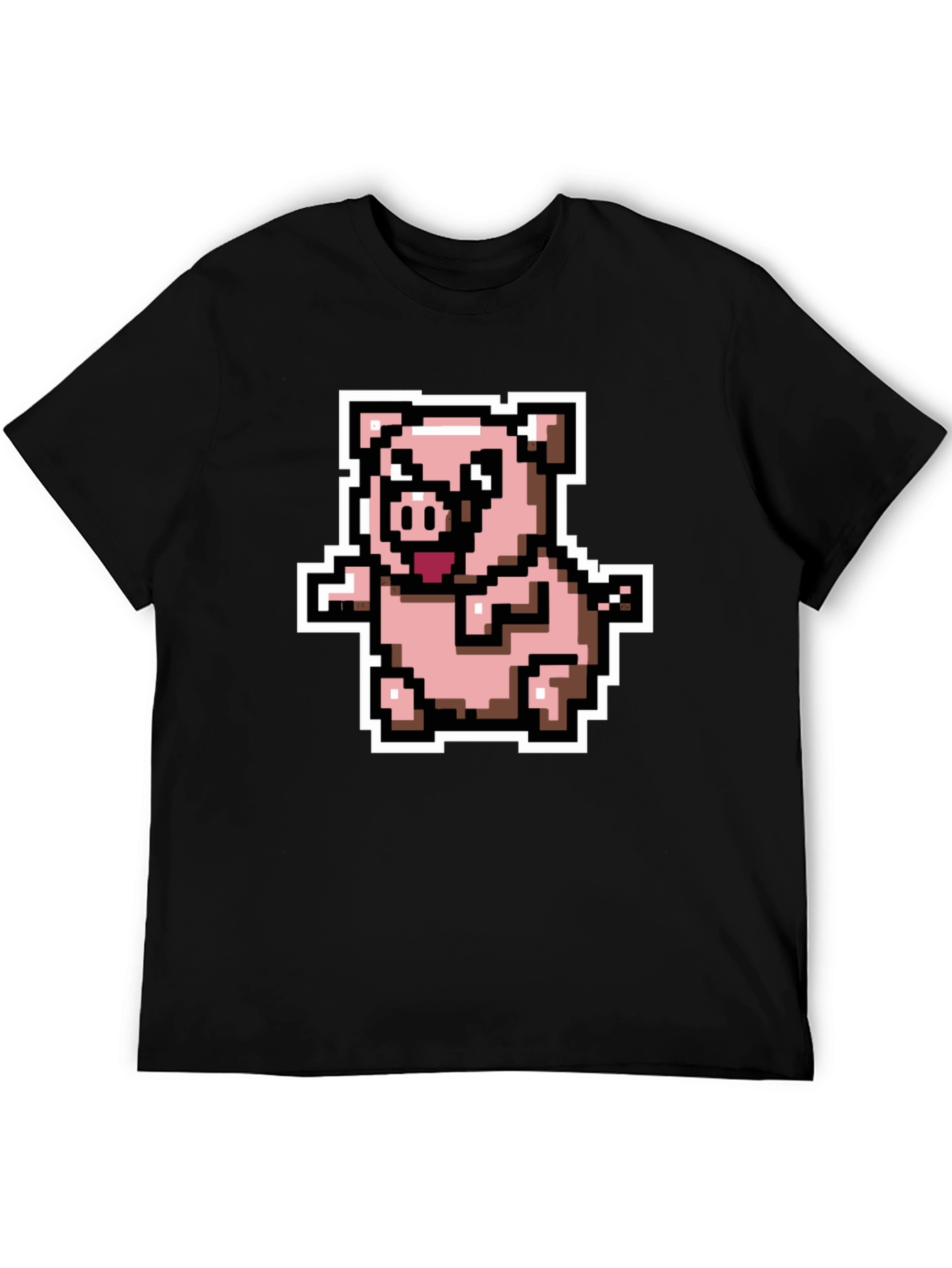 Pixel Pig T-Shirt - Cute Retro Gaming Tee