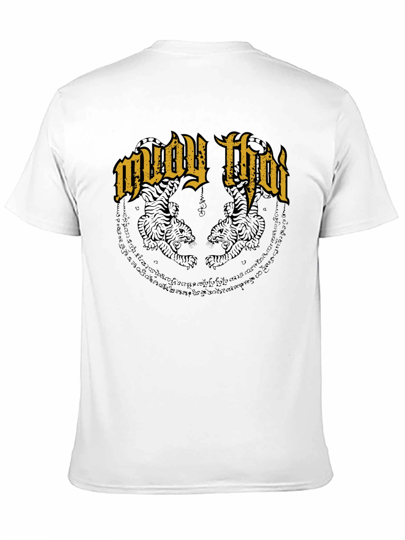 Muay Thai Tiger T-Shirt - Black