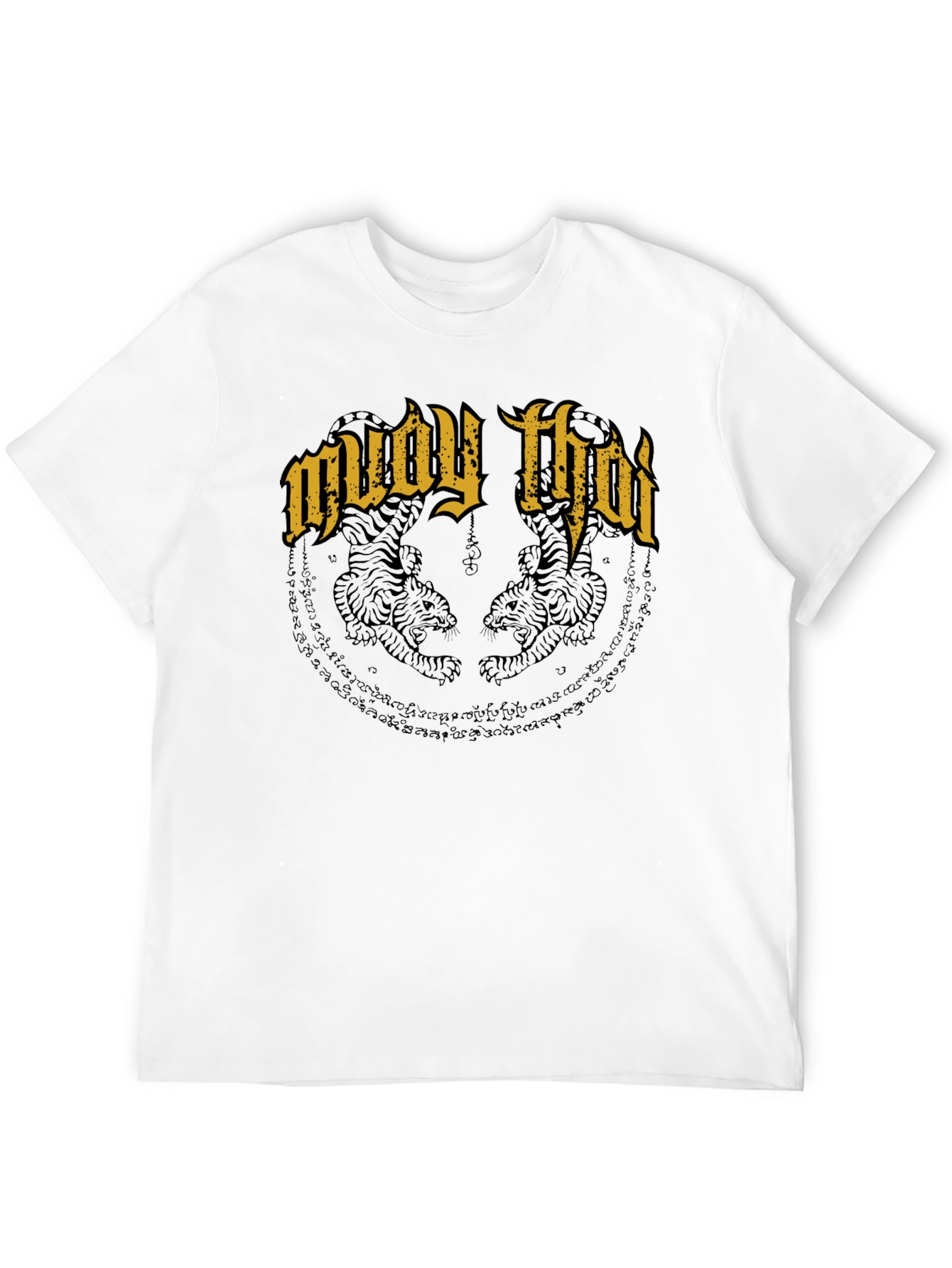 Muay Thai Tiger T-Shirt - Black