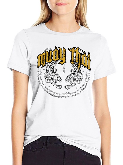 Muay Thai Tiger T-Shirt - Black