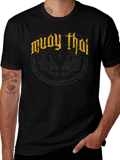 Muay Thai Tiger T-Shirt - Black