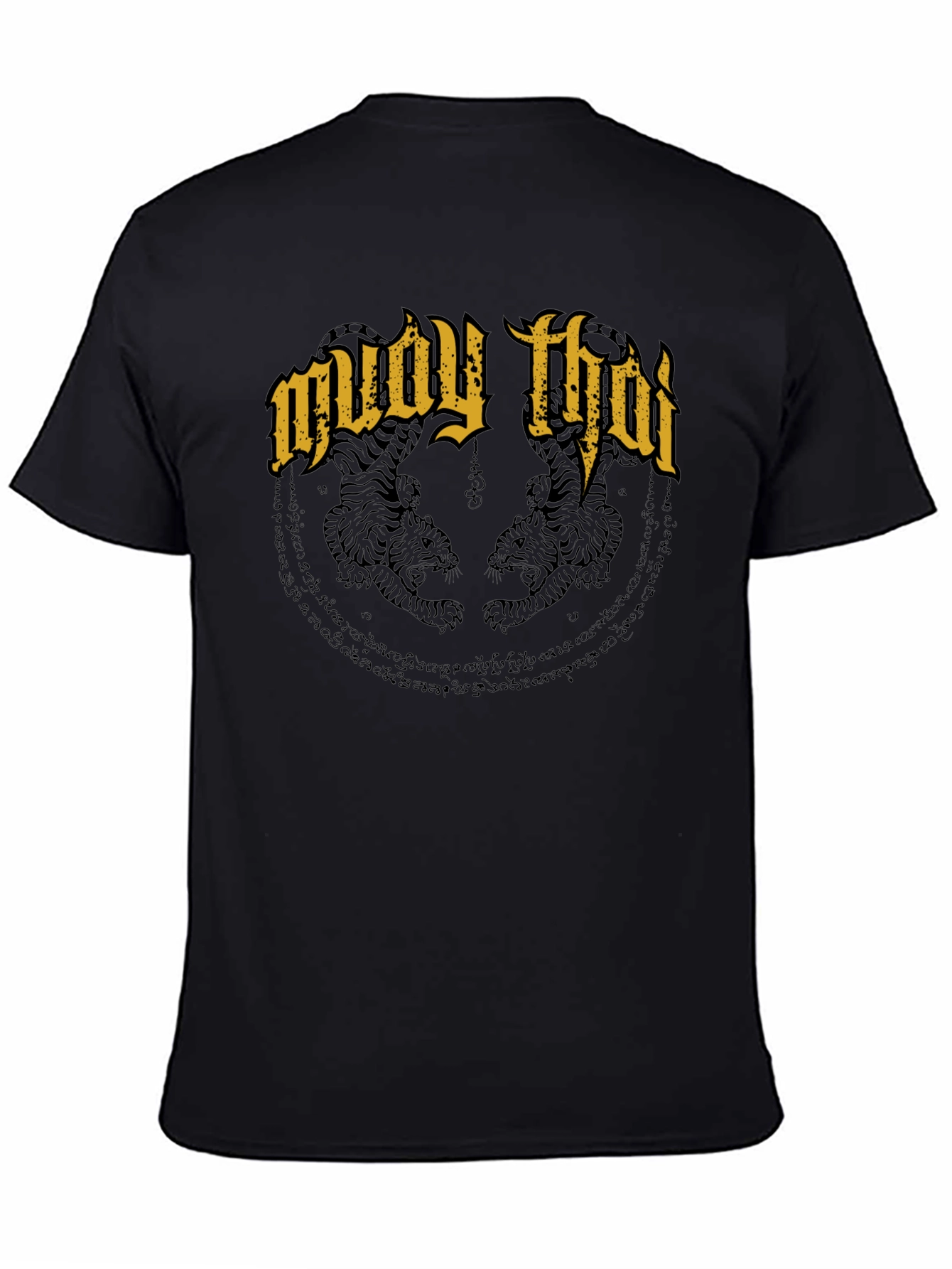 Muay Thai Tiger T-Shirt - Black