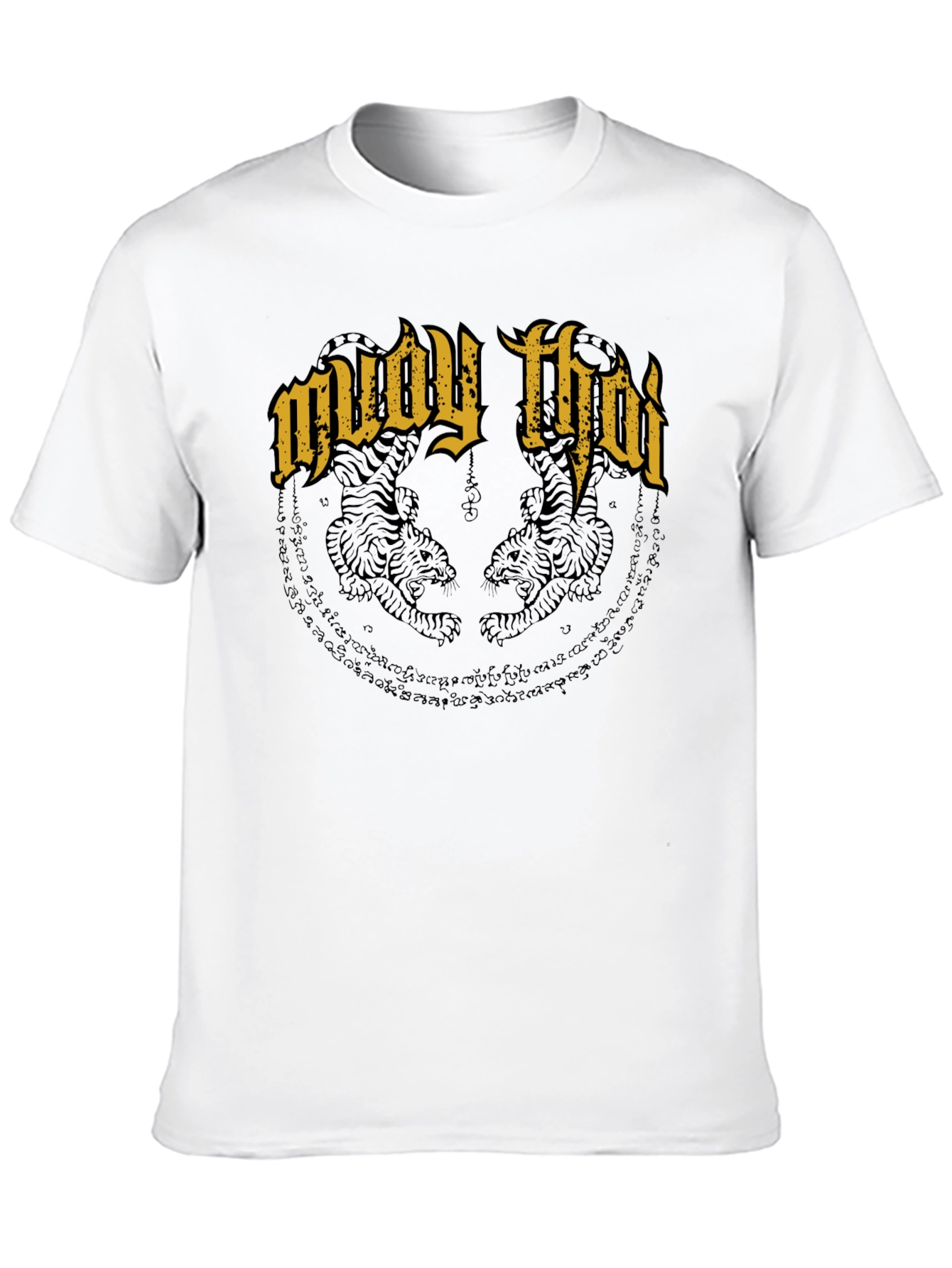 Muay Thai Tiger T-Shirt - Black
