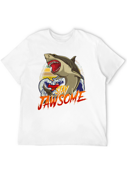 Stay Jawsome T-Shirt - Shark Graphic Tee