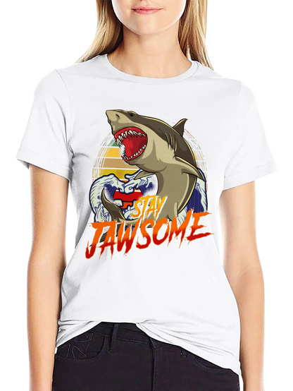 Stay Jawsome T-Shirt - Shark Graphic Tee