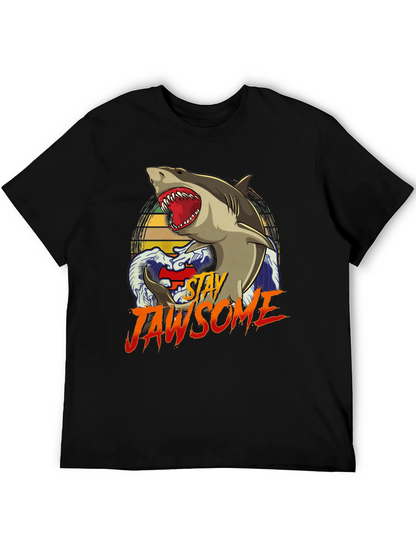 Stay Jawsome T-Shirt - Shark Graphic Tee