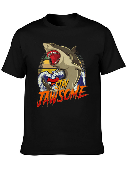 Stay Jawsome T-Shirt - Shark Graphic Tee