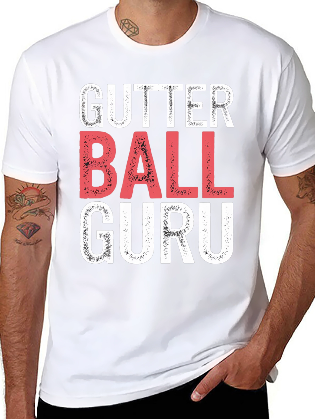 Gutter Ball Guru T-Shirt - Funny Bowling Tee