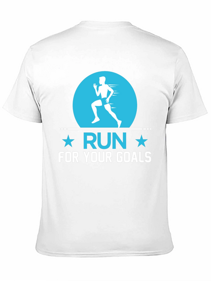 Run For Your Goals Black T-Shirt