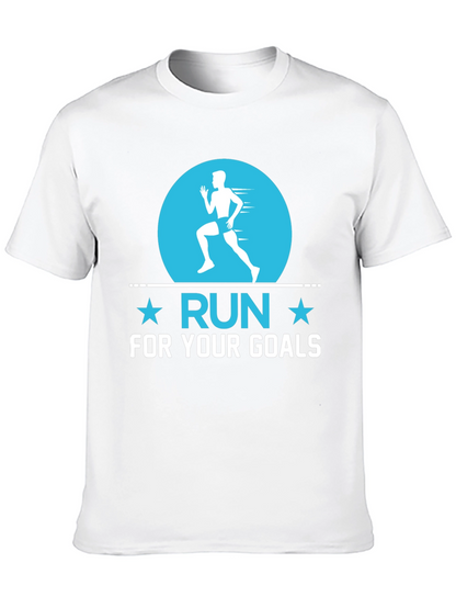 Run For Your Goals Black T-Shirt
