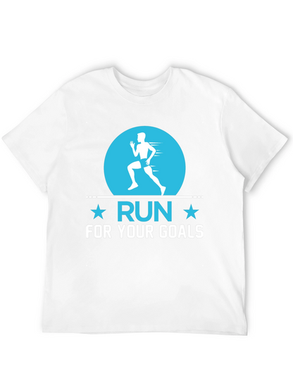 Run For Your Goals Black T-Shirt